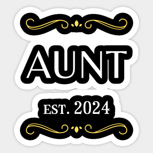 Aunt to be 2024 Sticker